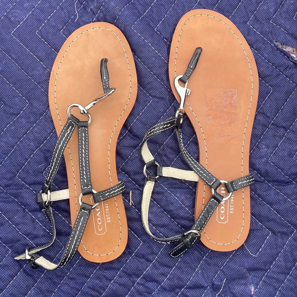 Coach strap sandals